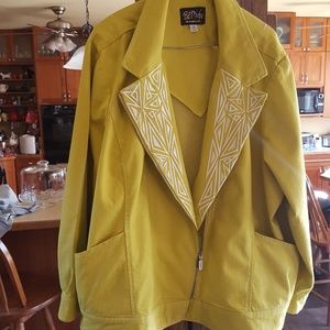 Retro Bob Mackie Wearable Art Bomber